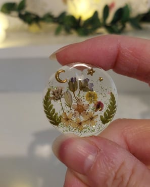 passion des détails fait main résine fleurs séchées