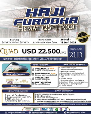 Paket Haji Furoda | Holy Wonders Tour & Travel