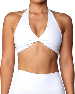 Top blanco halter pole dance