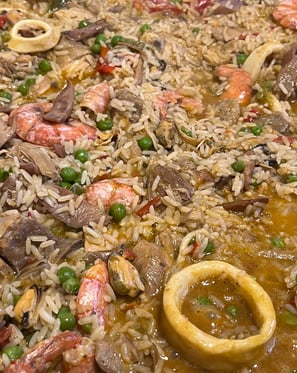 una imagen de nuestra paella