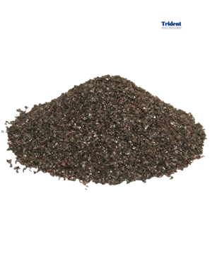 a pile of  Trident Abrasive brown aluminum oxide 
