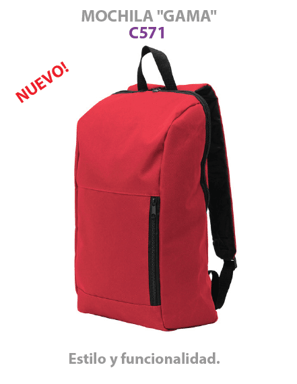 Mochila gama WOPE Regalos Corporativos Publicidad para Empresas con logos full color merchandising