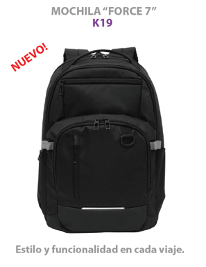 Mochila Force7 Regalos Corporativos Publicidad para Empresas con logos full color merchandising