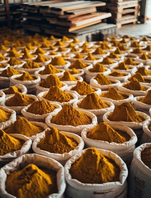 packaging for turmeric exports worldwide