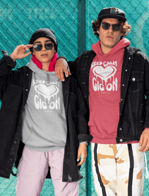 Vivid calm designs, keep calm gig on, side-gig collection, side gig hoodies, side hustle gifts, gig 