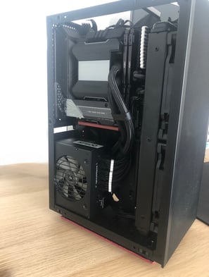 Intérieur d’un PC gamer propre et câblé avec soin – réalisation SOS PHON’ORDI