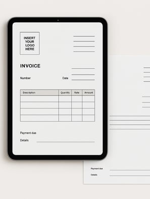 Free Invoice Template (English) - Minimal PDF (non-editable)
