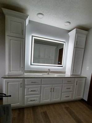 Custom White Vanity