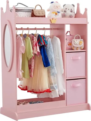 Kids Dress up Storage with Mirror