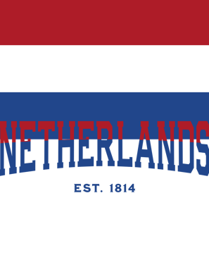 a red, white and blue logo with the word,'the word, and
