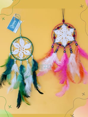 agamya crochet car dreamcatcher