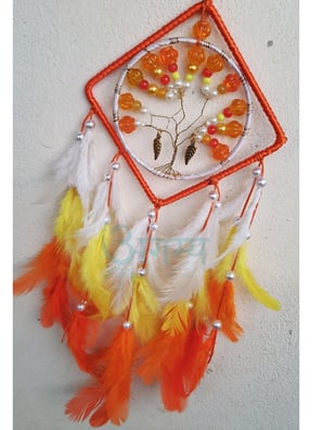 agamya orange tree of life dreamcatcher