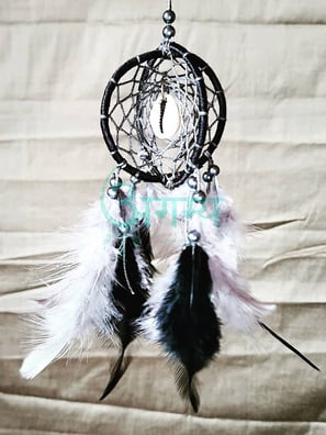 agamya 3D black car dreamcatcher