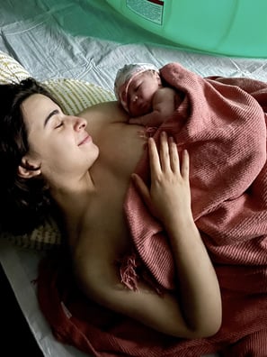 mother and a newborn