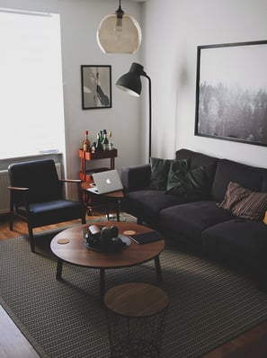 Bright living room with modern inventory