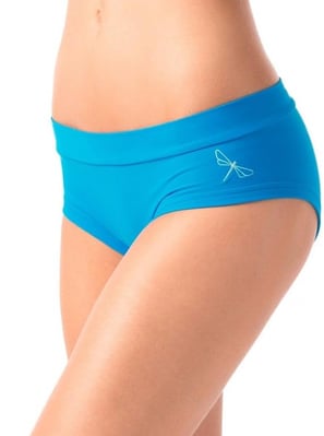 Shorts cintura baja azules para pole dance marca Dragonfly