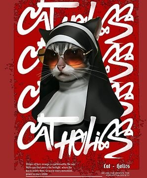 "Cat-holics - The Coolest Nun in Town"