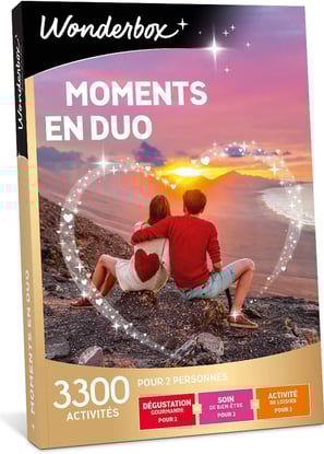 Coffret cadeau Wonderbox Moments en Duo : offrez une expérience unique à deux avec plus de 3300 acti
