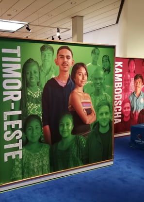 Timor-Leste Bereich mit den Protagonisten