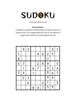 Sudokus descargables para desafiar y mejorar tu lógica numérica