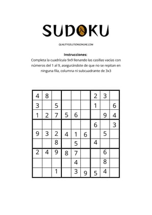 Sudokus descargables para desafiar y mejorar tu lógica numérica