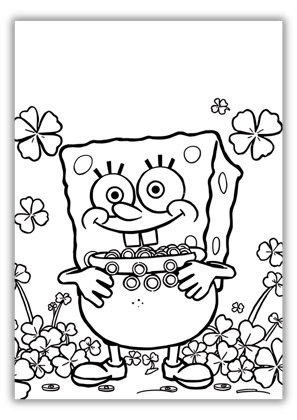 SpongeBob St Patricks Day Coloring Pages