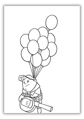 Up Printable Coloring Book