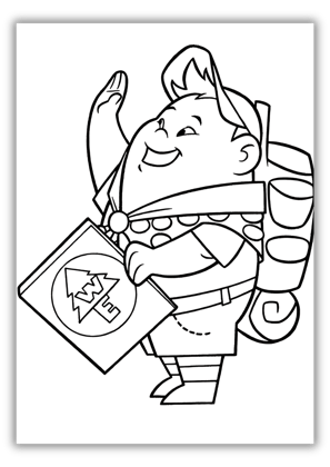 Up Russell Coloring Pages