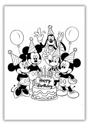 coloring sheet mickey mouse