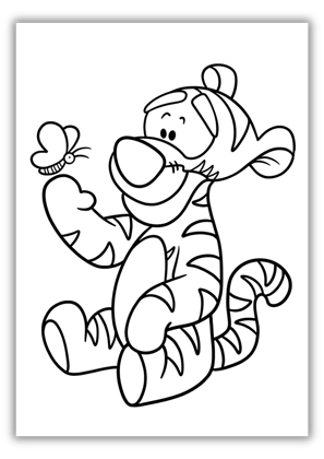 tigger printable coloring pages