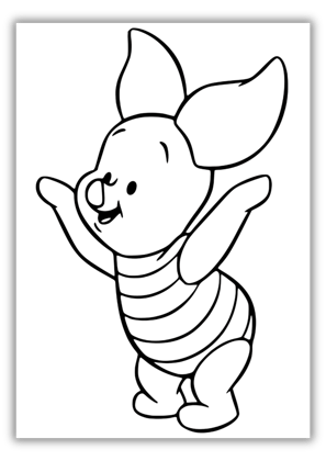 winnie the pooh piglet coloring pages