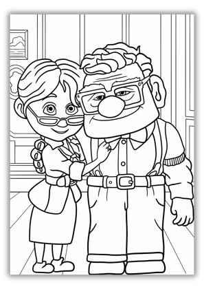 Up Disney Free Coloring Printables