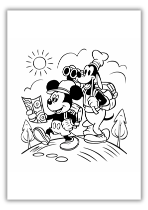 mickey colouring page