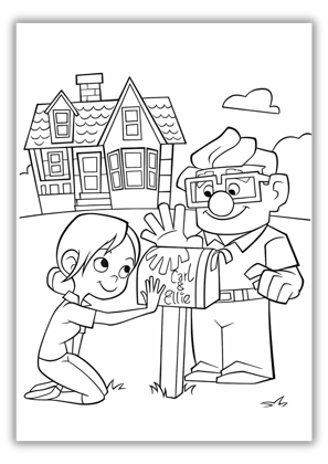 Up Movie Coloring Sheets