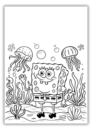 sponge bob square pants coloring sheets