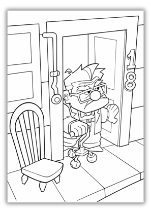 Up Disney Pixar Coloring Pages
