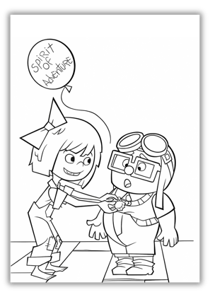 Carl And Ellie Coloring Pages