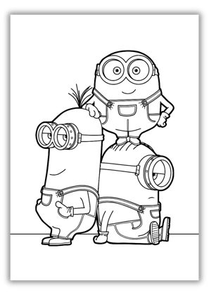 color pages minions