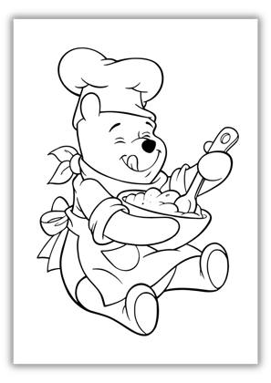coloring pages of pooh bear