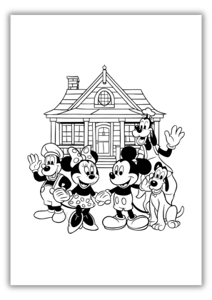 coloring pages mickey