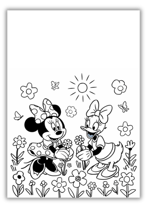 color pages minnie mouse