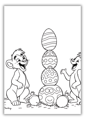 Lion King Easter Coloring Pages