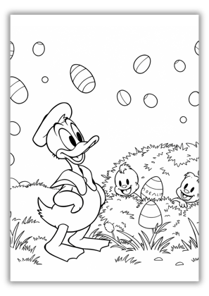 Daffy Duck Easter Coloring Pages