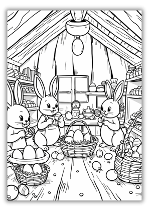 Easter Color Book Pages