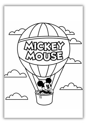 Coloring Sheet Mickey Mouse