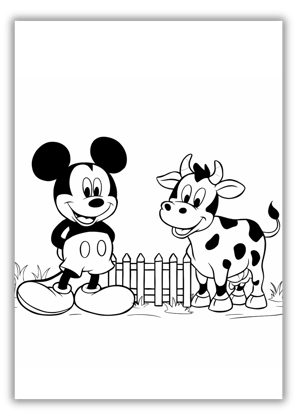 Mickey Mouse Characters Coloring Pages