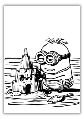Free Coloring Pages Minions