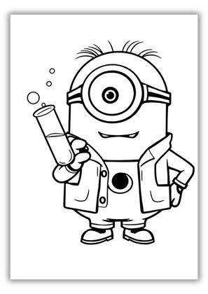 Free Minion Printable Coloring Pages