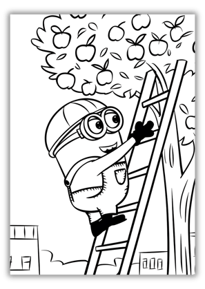 Minion Coloring Pages PDF