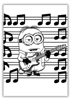 Cute Minion Coloring Pages